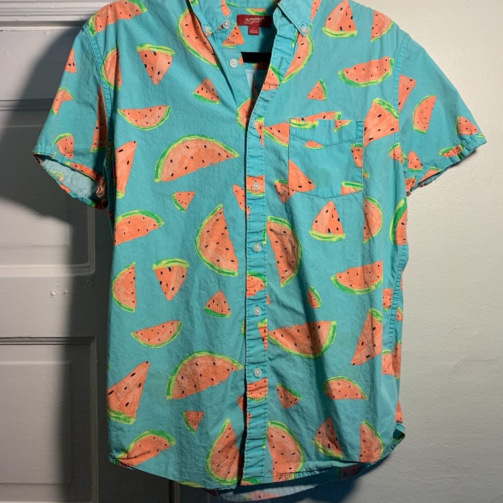 Arizona Jean Co. Watermelon Print Button-Up